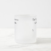 ジョークを先延ばしする10の理由 フロストグラスマグカップ (中央)