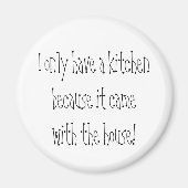 ジョークノベルティ引用文はキッチンマおもしろいグネットを贈る マグネット (正面)