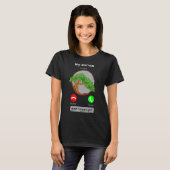 ジョークボンサイテレホンコール盆栽ツリー Tシャツ (正面フル)