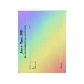 ジョーク処方せん レインボー - 11" x 8.5" メモ帳 (回転)