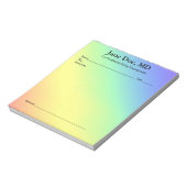 ジョーク処方箋レインボーパッド - 5.5" x 6" メモ帳 (回転)