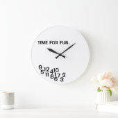 ジョーク時計ごちゃごちゃした数字ジョーク時計 ラージ壁時計 (ホーム)