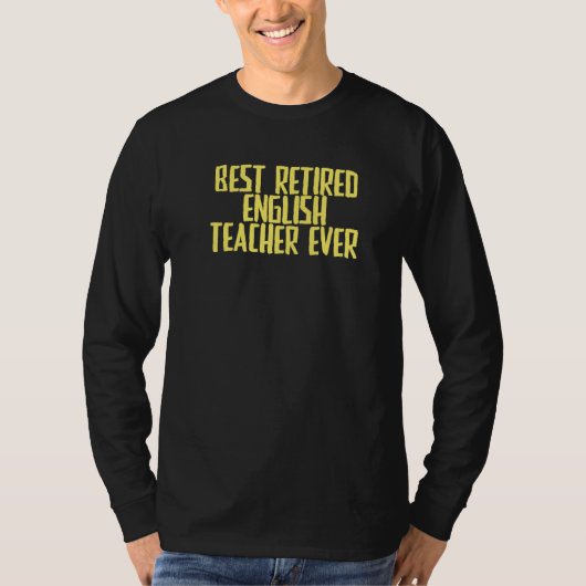 ジョーク皮肉な最高の英語の先生 Tシャツ (正面)