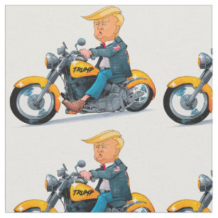 ジョーク·プレジデント·ドナルド·トランプ·バイクもしくは自転車に乗る人-ミーム ファブリック