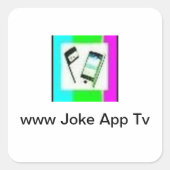 ジョークAppTv スクエアシール (正面)