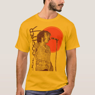 ジョーコッカーフィーリンオーライレトロ70sロック音楽 tシャツ