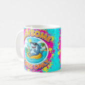ジョーサムな気分だけのサメのキャラクター コーヒーマグカップ (正面左)
