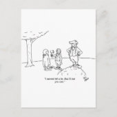 ジョージおもしろいワシントンさくらんぼツリーギフト！ ポストカード (正面)