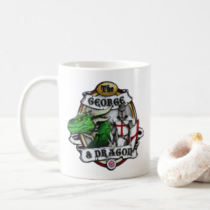 ジョージおよびドラゴンのマグ コーヒーマグカップ