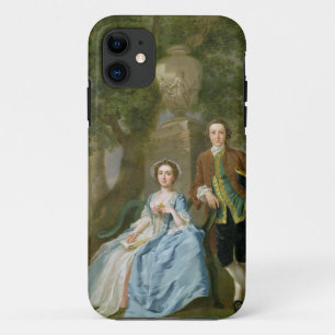 ジョージおよびマルグレットロジャース、c.1748-50のポートレート iPhone 11 ケース