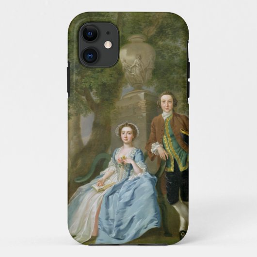 ジョージおよびマルグレットロジャース、c.1748-50のポートレート Case-Mate iPhoneケース (裏面)