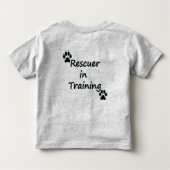 ジョージおよびBethie: 採用して下さい! 買物をしないで下さい! トドラーTシャツ (裏面)