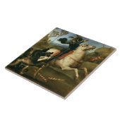 ジョージとドラゴン（ラファエル著） タイル (側面)