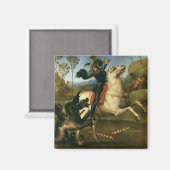 ジョージとドラゴン（ラファエル著） マグネット (正面/裏面)