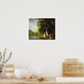 ジョージとメアリー・ブラウンが五歳の長子を連れて ポスター (キッチン)