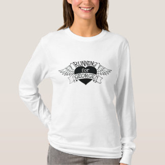 ジョージのための女性のフード付きスウェットシャツのランニング Tシャツ