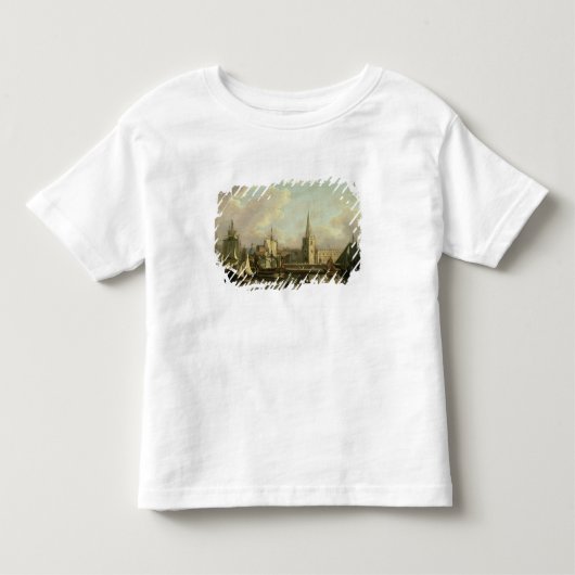 ジョージの係船地、リヴァプール1797年(canvaの油 トドラーTシャツ (正面)