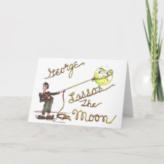 ジョージの投げ縄月のクリスマスカード シーズンカード