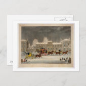 ジョージの狩りによって刻まれるクリスマスへのアプローチ シーズンポストカード (正面/裏面)