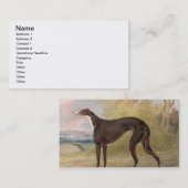 ジョージの車線のキツネの勝利グレイハウンドの1匹: B 名刺 (正面/裏面)