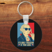 ジョージもし・ワシントンを失うのは反逆だ キーホルダー (正面)