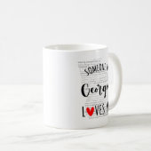 ジョージアにいる人は私を愛している地図コーヒーマグ コーヒーマグカップ (正面右)