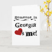 ジョージアにいる人は私を愛している カード (黄色い花)