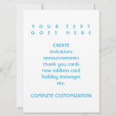 ジョージアのさわやかなフェード 招待状 (裏面)