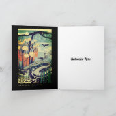 ジョージアのカスタマイズ可能なカードからのあいさつアート文 カード (内部)