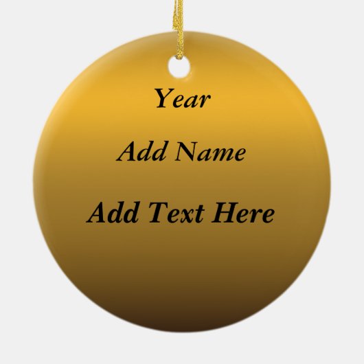 ジョージアのクリスマスツリーのオーナメント セラミックオーナメント (裏面)