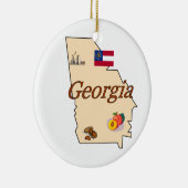 ジョージアのクリスマスツリーのオーナメント セラミックオーナメント (右)