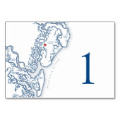 ジョージアのゴールデン結婚諸島の地エレガント図 テーブルナンバー (裏面)