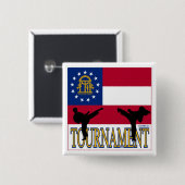 ジョージアのトーナメントPin 缶バッジ (正面&裏面)