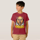 ジョージアのバラと鹿 Tシャツ (正面フル)