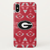 ジョージアのブルドッグのロゴ|の種族パターン Case-Mate iPhoneケース (裏面)