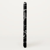 ジョージアのブルドッグのロゴ|の黒い大理石 Case-Mate iPhoneケース (裏面/右)