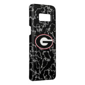 ジョージアのブルドッグのロゴ|の黒い大理石 Case-Mate SAMSUNG GALAXYケース (裏面/右)