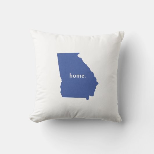 ジョージアのホームシルエット州マップ クッション (正面)