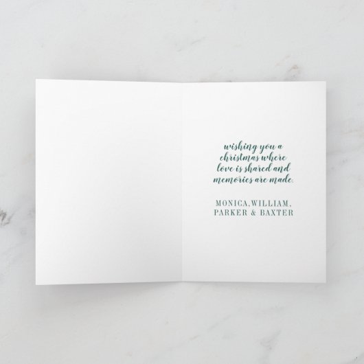 ジョージアのメリークリスマス カード (内部)