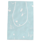 ジョージアのモモのフルーツの芸術の設計 ミディアムペーパーバッグ (裏面)