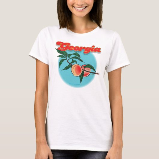 ジョージアのモモのワイシャツF/B Tシャツ (正面)