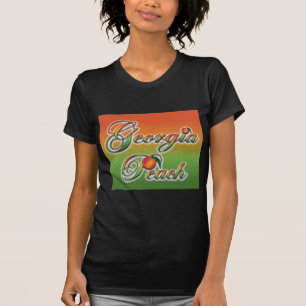 ジョージアのモモ-筆記体 Tシャツ