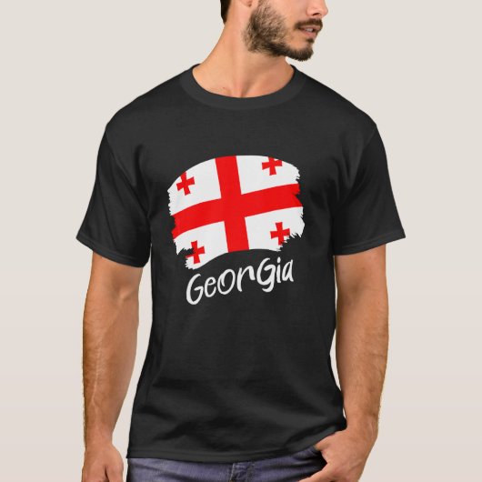 ジョージアの国旗 ジョージア Tシャツ (正面)