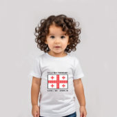 ジョージアの国旗 ベビーTシャツ