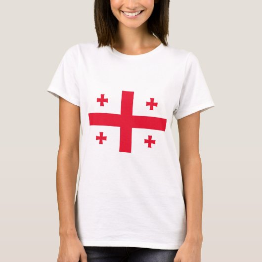 ジョージアの国旗 Tシャツ (正面)