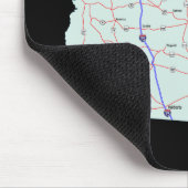 ジョージアの地図のマウスパッド マウスパッド (コーナー)