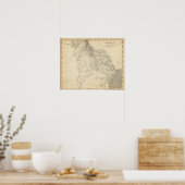 ジョージアの地図：アロースミス ポスター (キッチン)