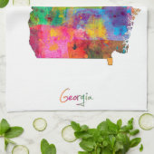 ジョージアの地図 キッチンタオル (折り畳み)