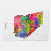 ジョージアの地図 キッチンタオル (横)