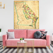 ジョージアの地図 キャンバスプリント (インサイチュ (リビング))